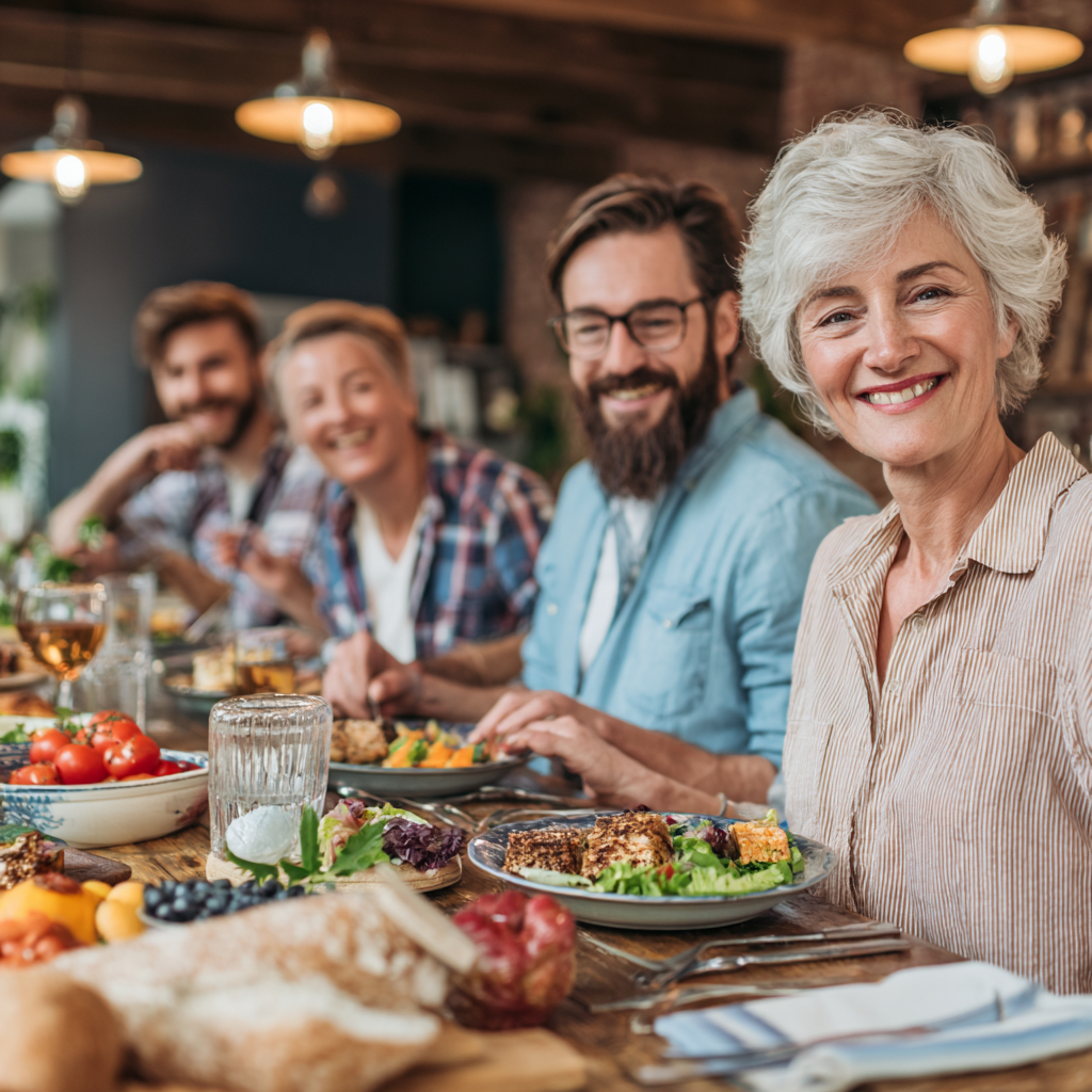 Healthy Slovak senior couple preparing nutritious meal together in modern kitchen, showing active lifestyle and wellness